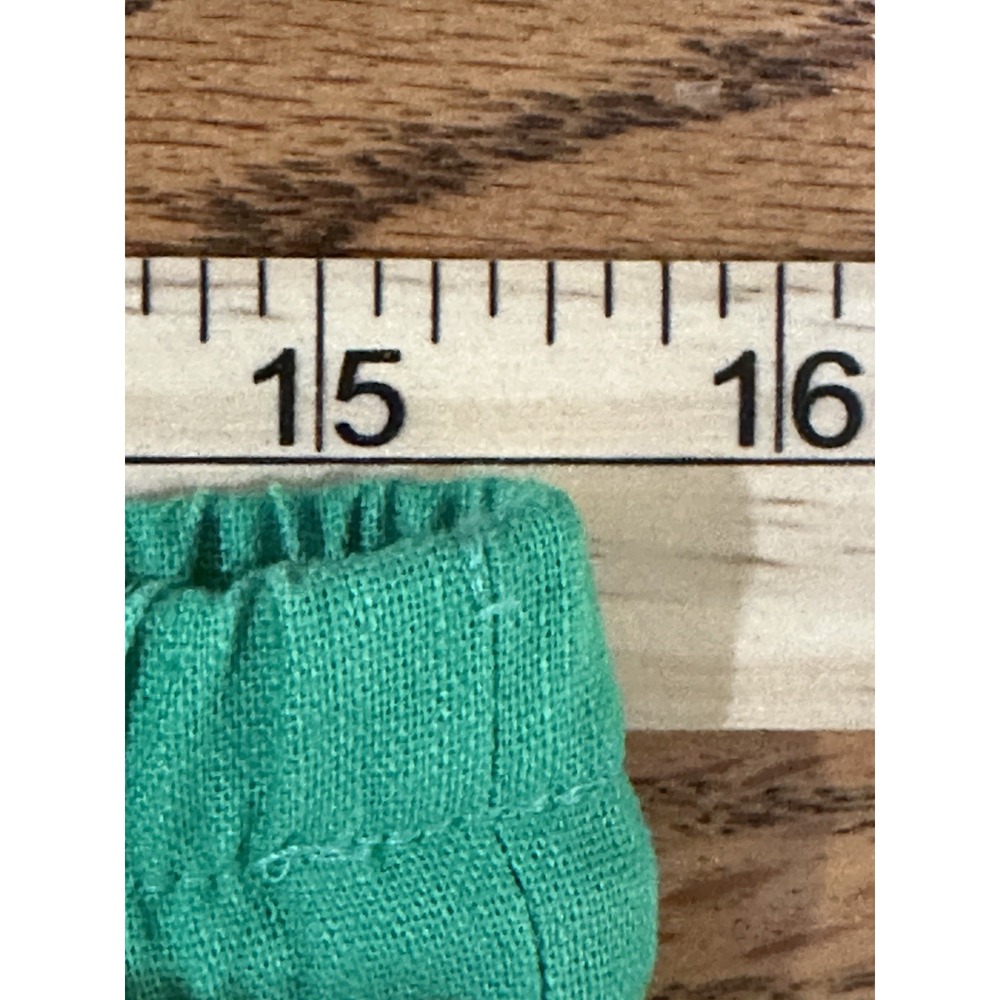 J Crew Pants Womens Size 6 Kelly Green Cotton Linen Pull On‎ Drawstring - Picture 8 of 9